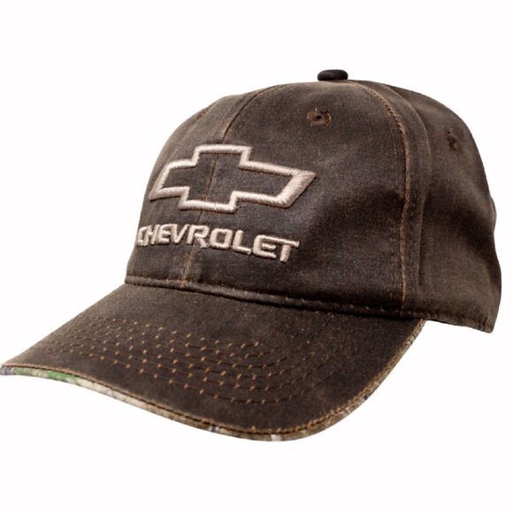 Capsmith Other - Chevrolet Chevy Logo Raised Stitch Oilskin Style Camo Cap Ha - NEW Fast Shipping
